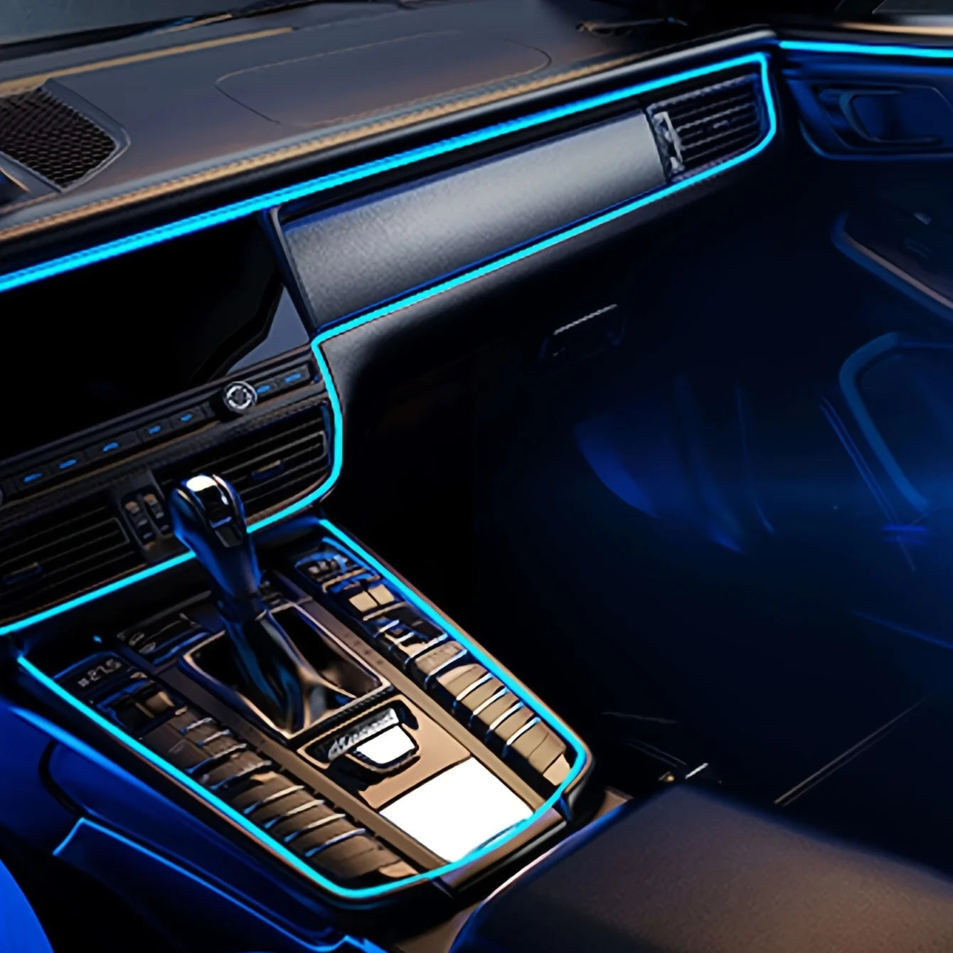 Ultimate 5M LED Car Interior Lights – Wireless, Vibrant & Customizable Ambient Glow!